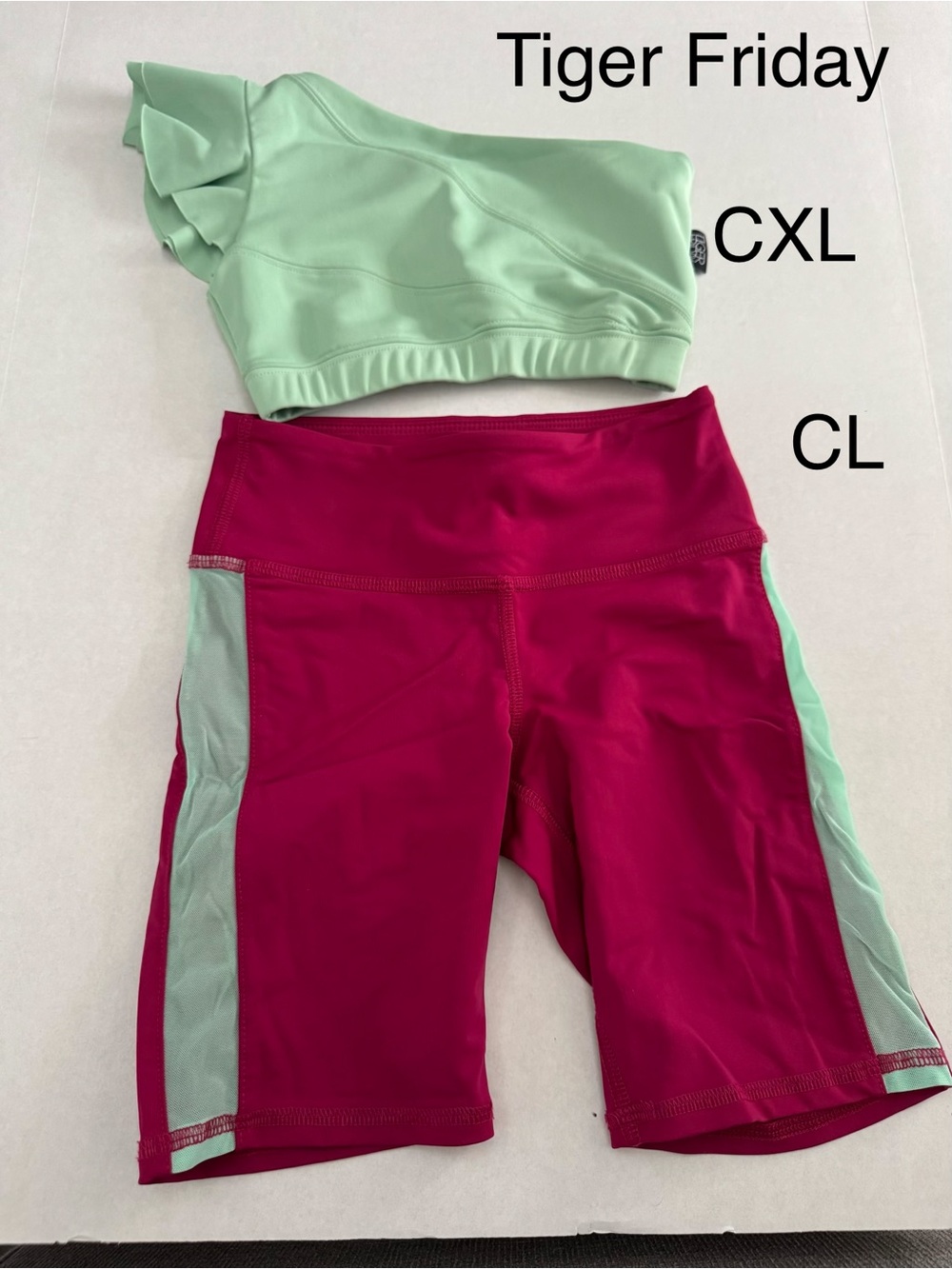 Tiger Friday Girls Green/Burgundy Set